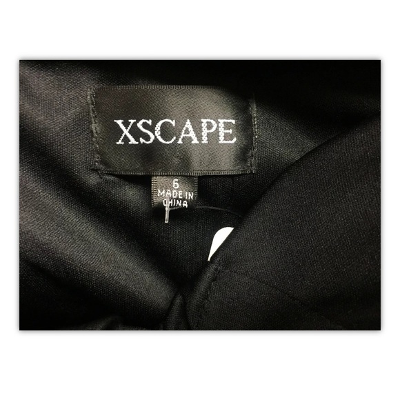 Xcape, dress, parties, black, decorated, size 6.: - Picture 10 of 10